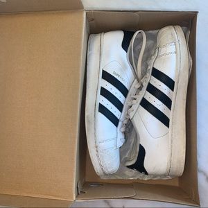 Adidas Superstars women size 9